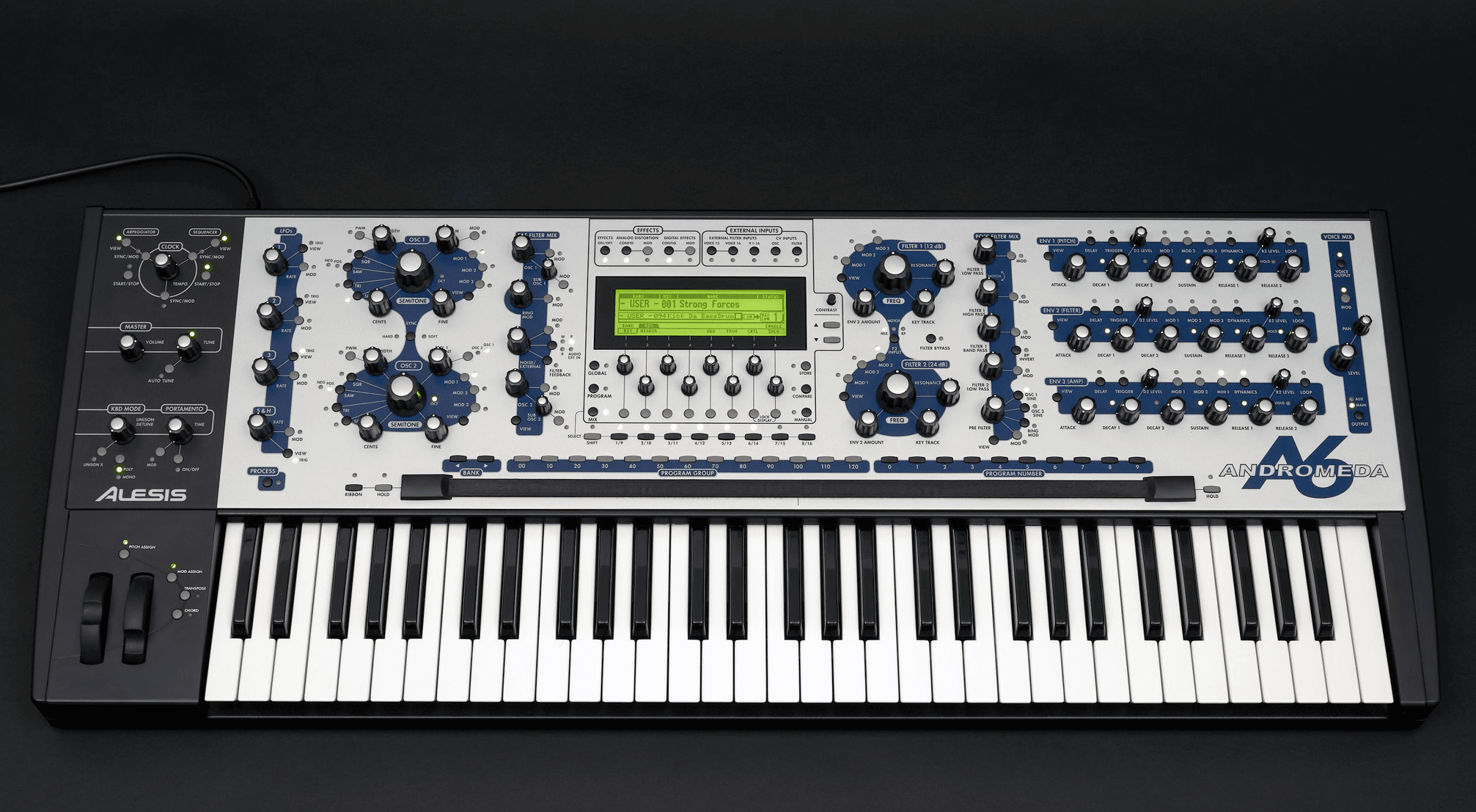 Alesis Andromeda A6 synthesizer photographed by Peter Mahr